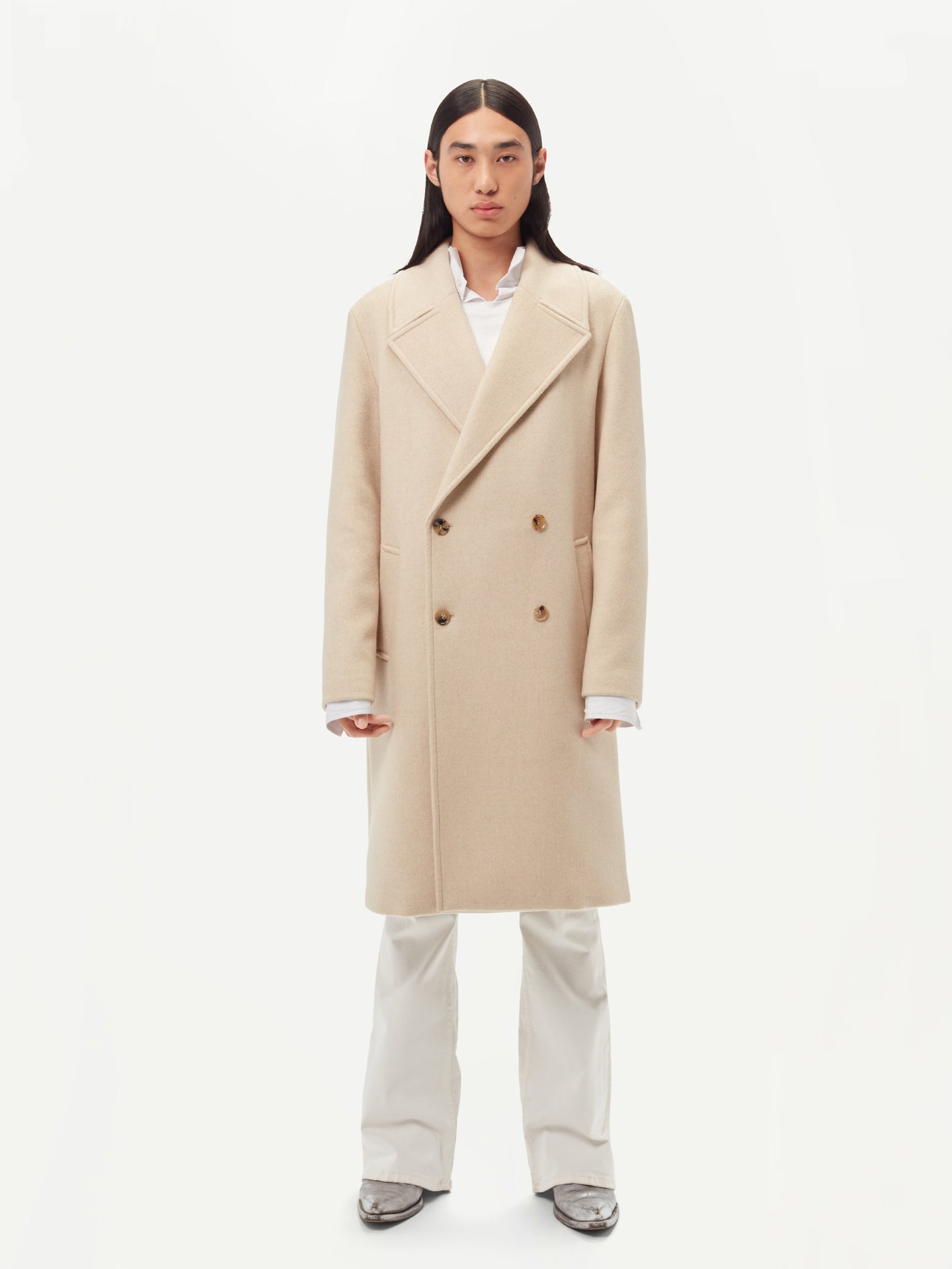 GOBI Manteau à double boutonnage pour homme-GS Taupe - Gobi Cashmere