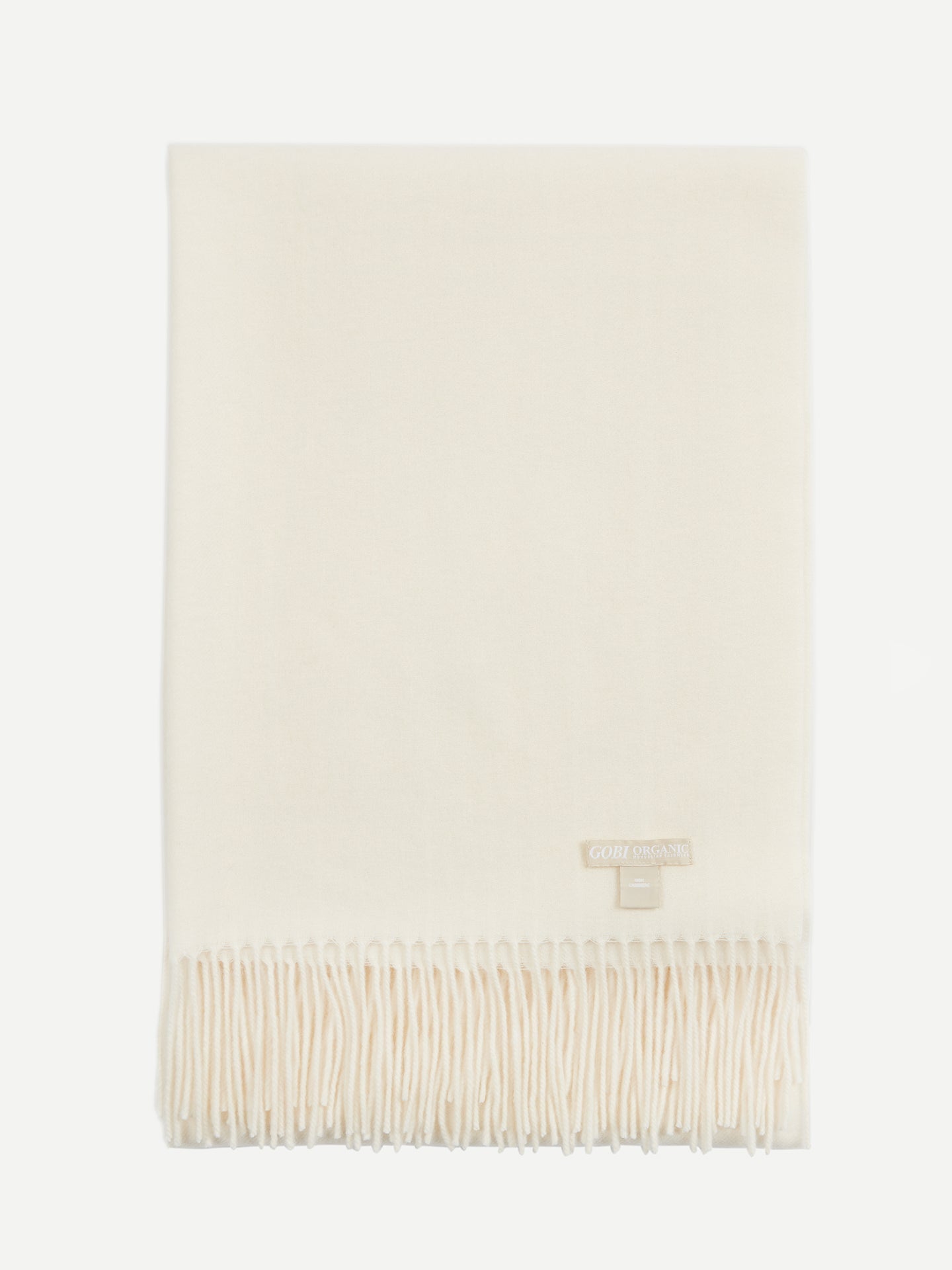 Écharpe tissée en Cachemire pour femmes Blanc - Gobi Cashmere