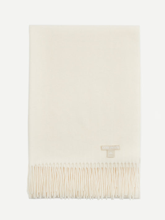 Écharpe tissée en Cachemire pour femmes Blanc - Gobi Cashmere