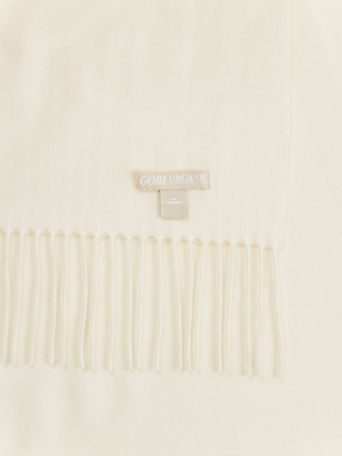 Écharpe tissée en Cachemire pour femmes Blanc - Gobi Cashmere