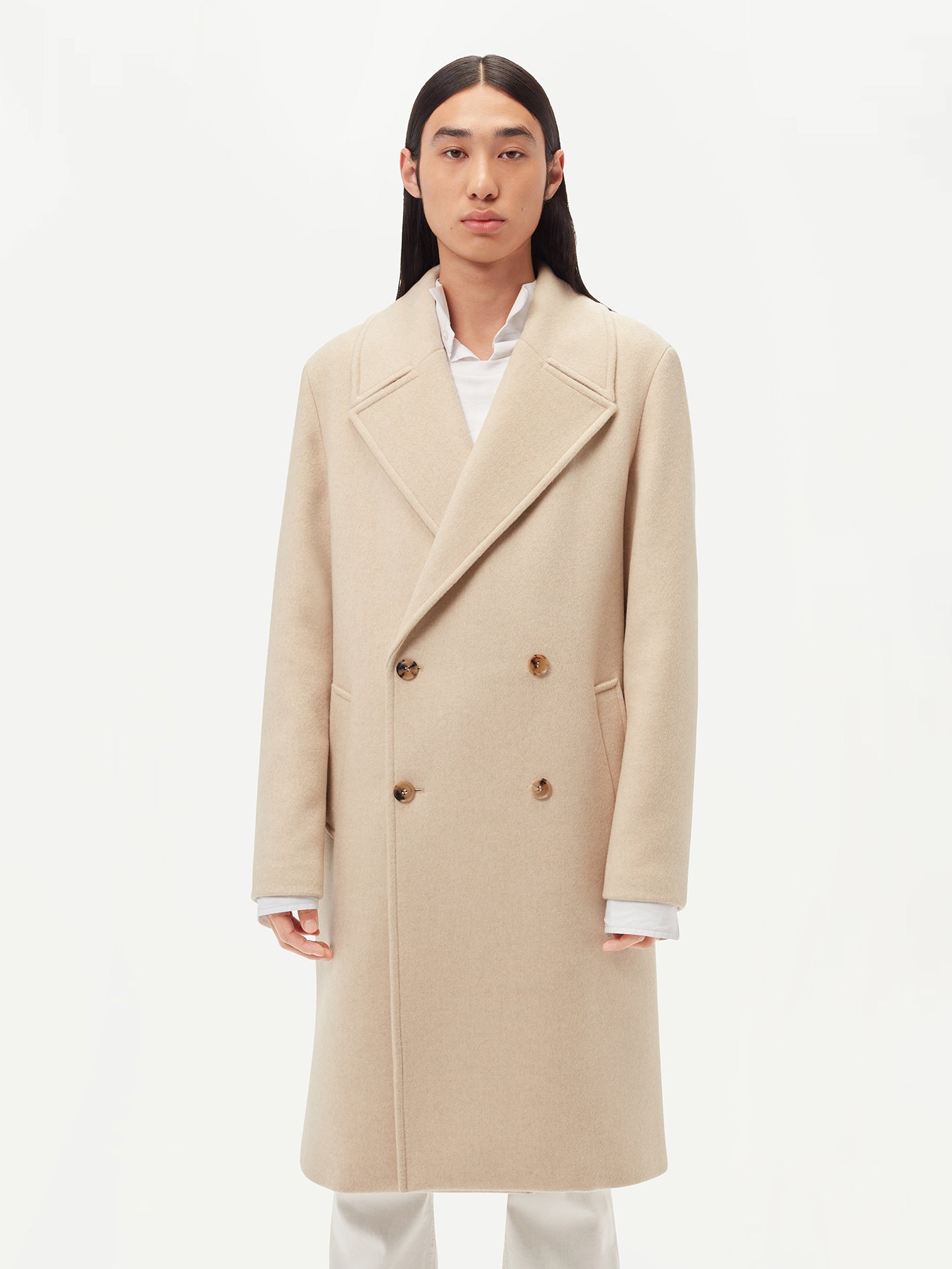 GOBI Manteau à double boutonnage pour homme-GS Taupe - Gobi Cashmere