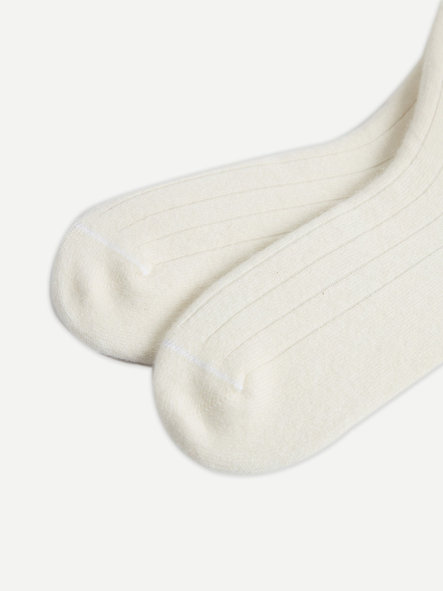 Chaussettes unisexes en cachemire Blanc - Gobi Cashmere