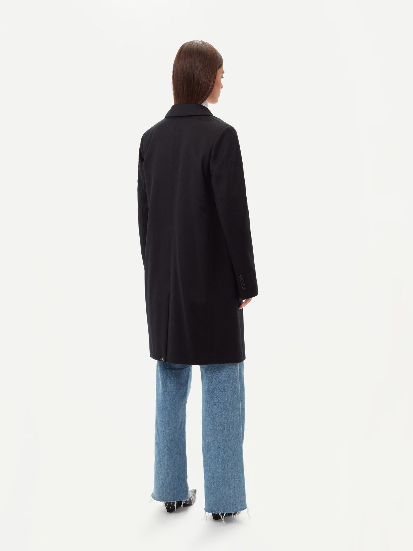 GOBI Manteau en cachemire pour femme -G.Spina Noir - Gobi Cashmere 