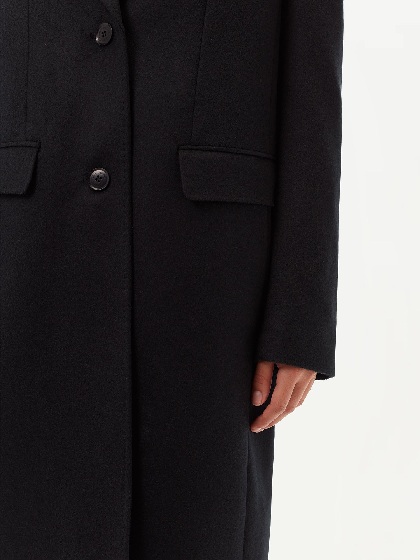 GOBI Manteau en cachemire pour femme -G.Spina Noir - Gobi Cashmere 