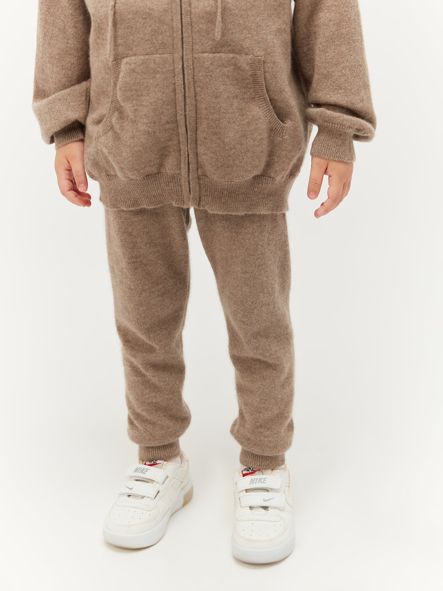 Cardigan zippé à capuche en cachemire Taupe - Gobi Cashmere
