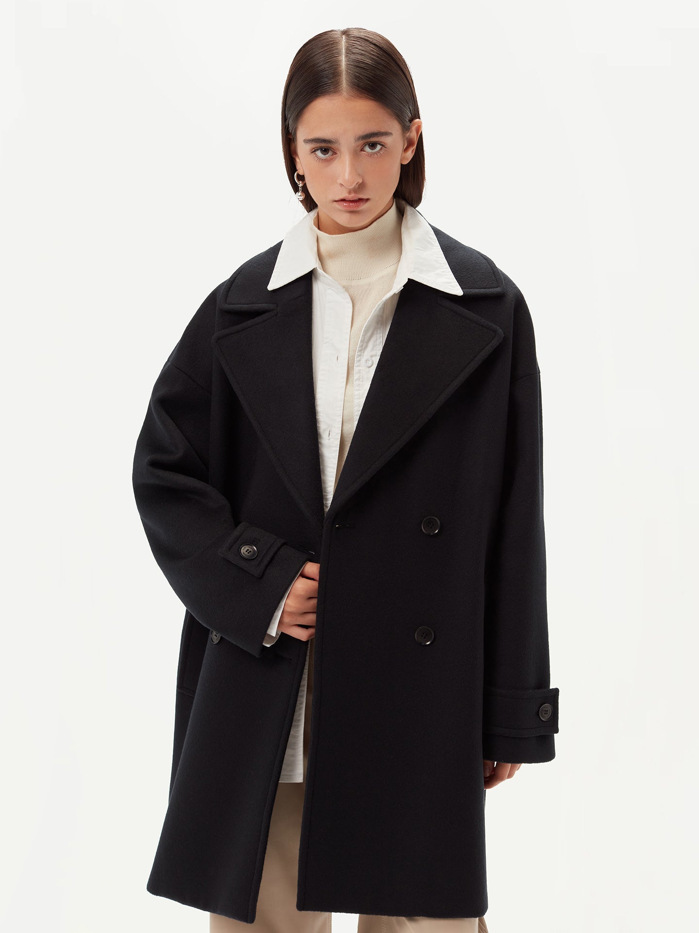 GOBI Manteau en cachemire - Giorgio Spina Noir - Gobi Cashmere