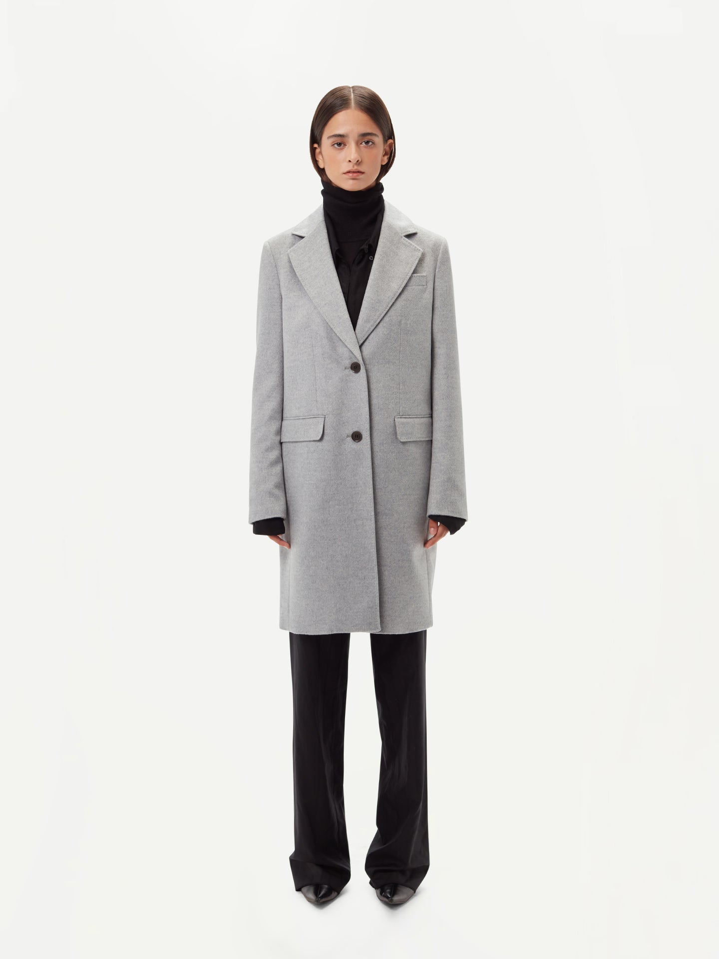 GOBI Manteau en cachemire pour femme -G.Spina Gris - Gobi Cashmere 