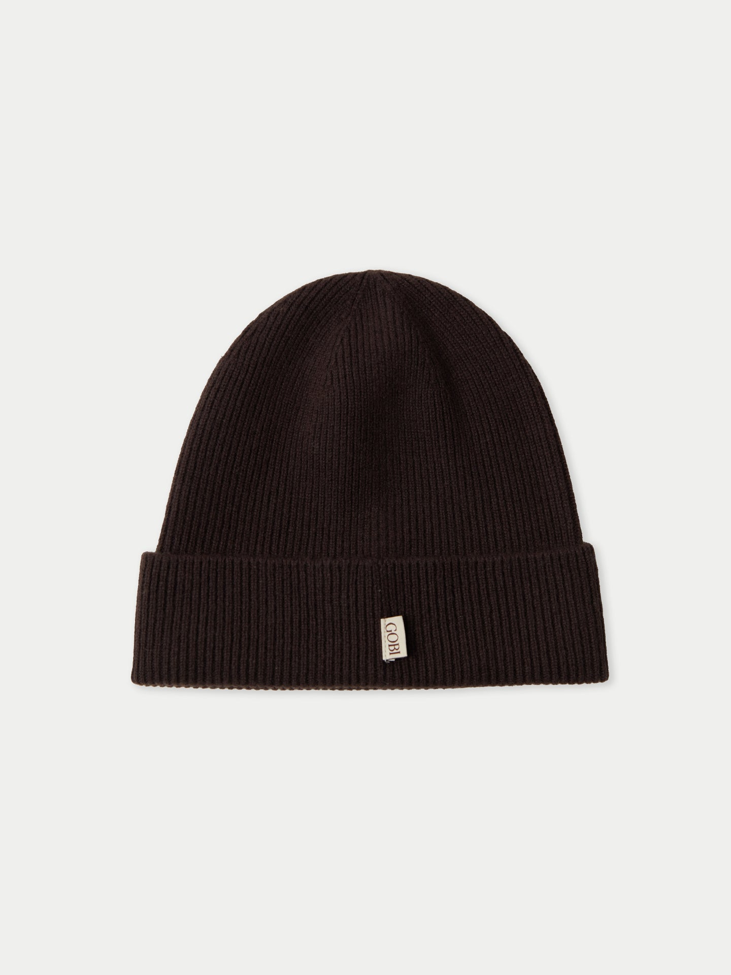Bonnet en tricot côtelé en cachemire