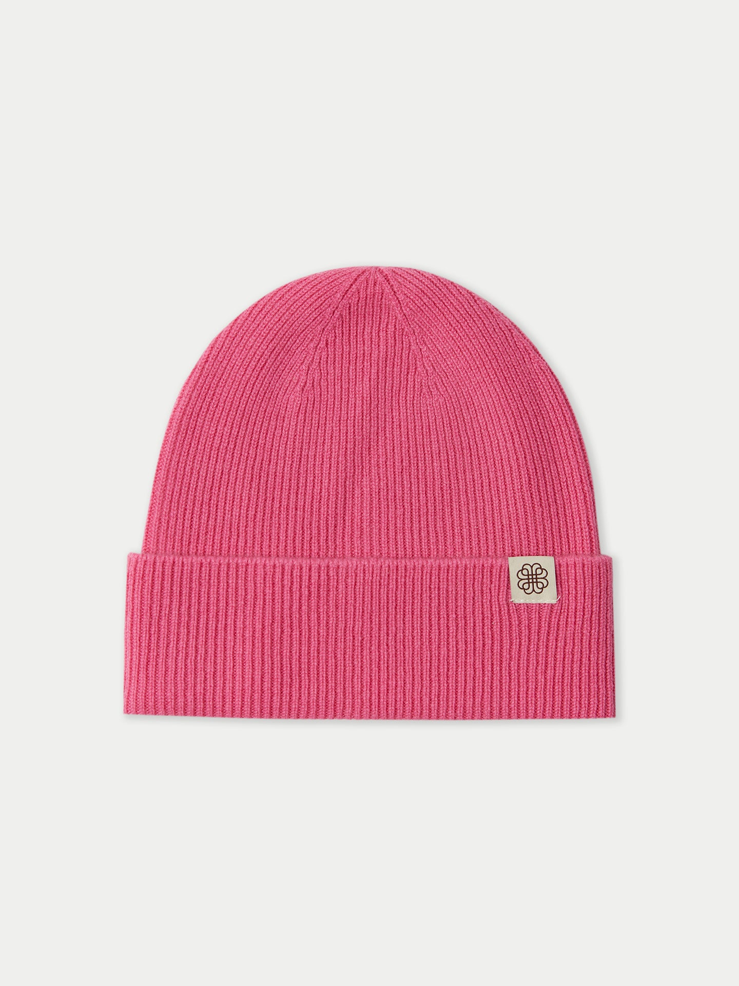 Bonnet en tricot côtelé en cachemire
