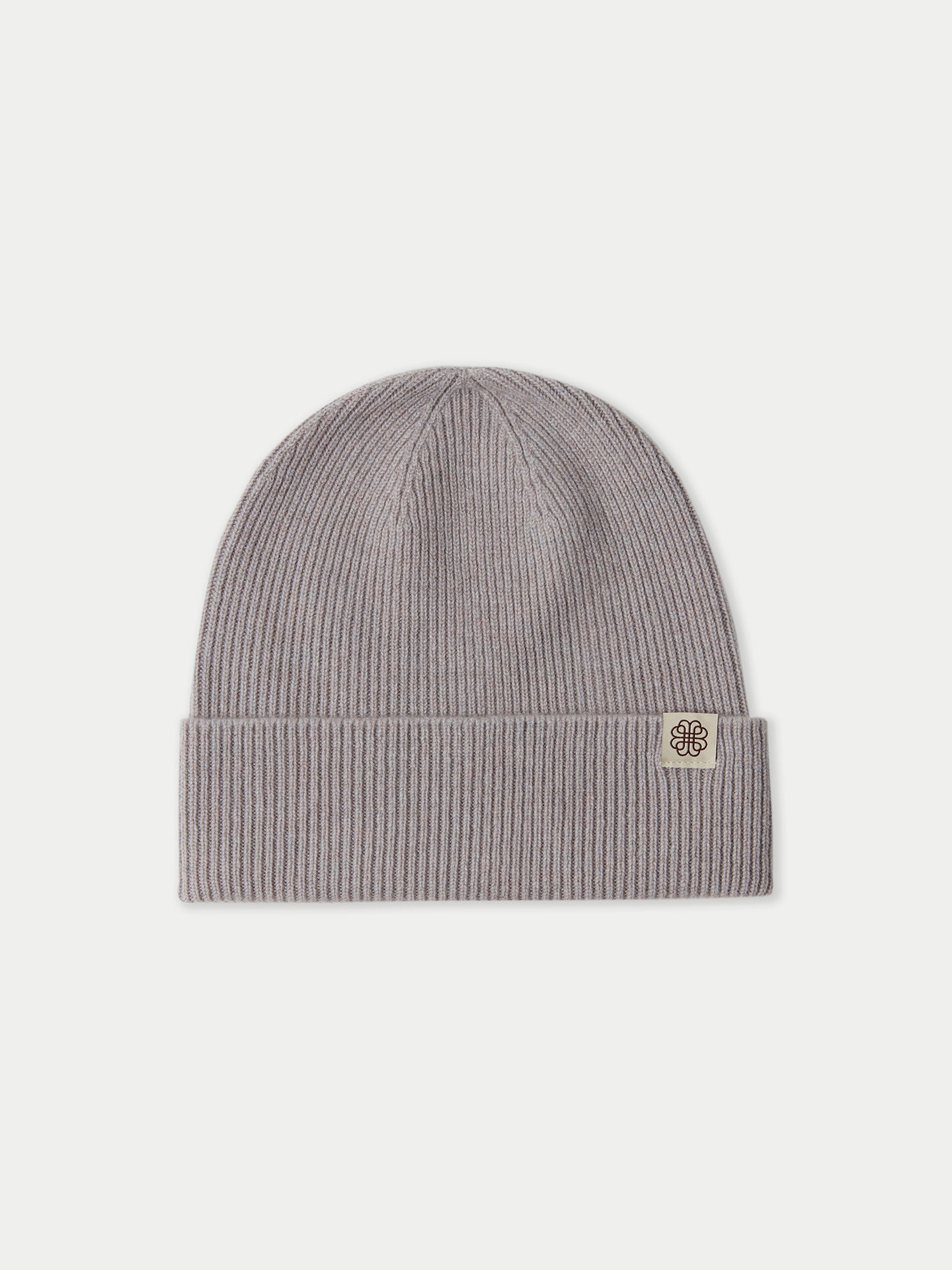 Bonnet en tricot côtelé en cachemire
