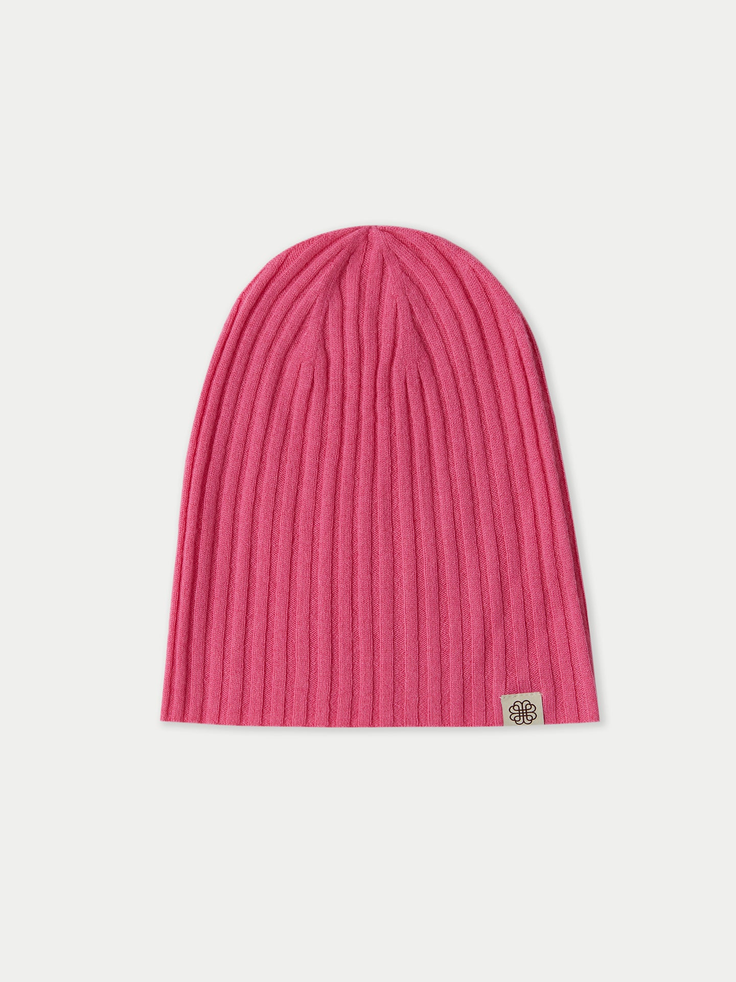 Bonnet en tricot côtelé en cachemire