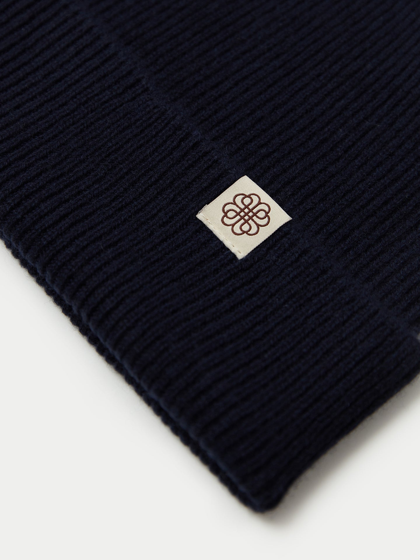 Bonnet en tricot côtelé en cachemire