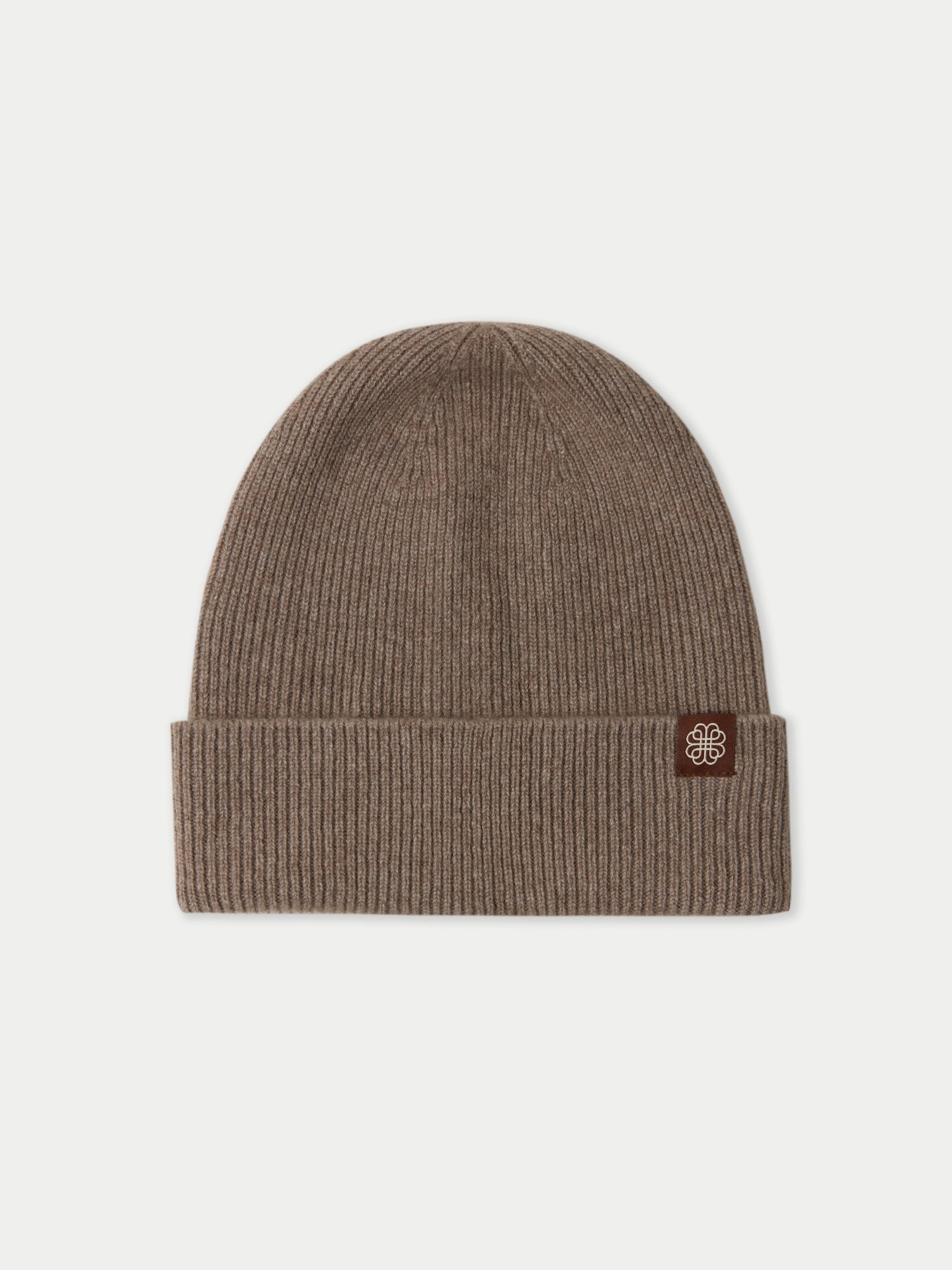 Bonnet en tricot côtelé en cachemire