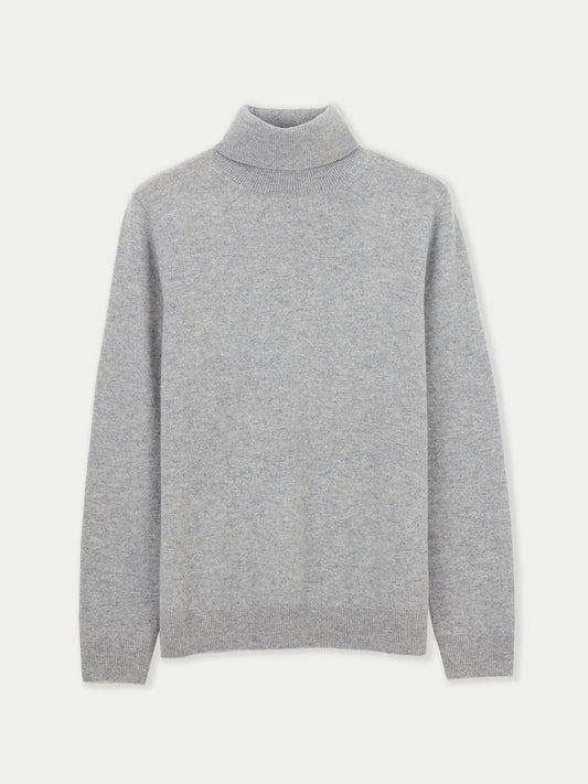 Col roulé femme en cachemire gris - Gobi Cashmere 