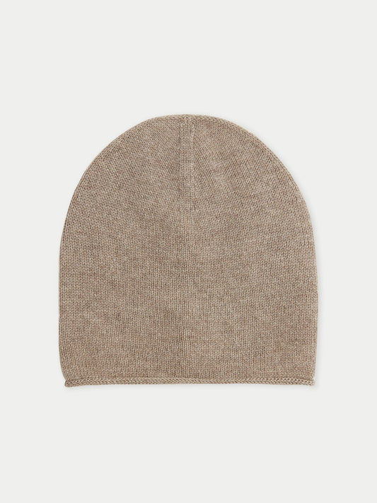Cachemire léger pour femme Poids Basique Col Rond Taupe- Gobi Cashmere