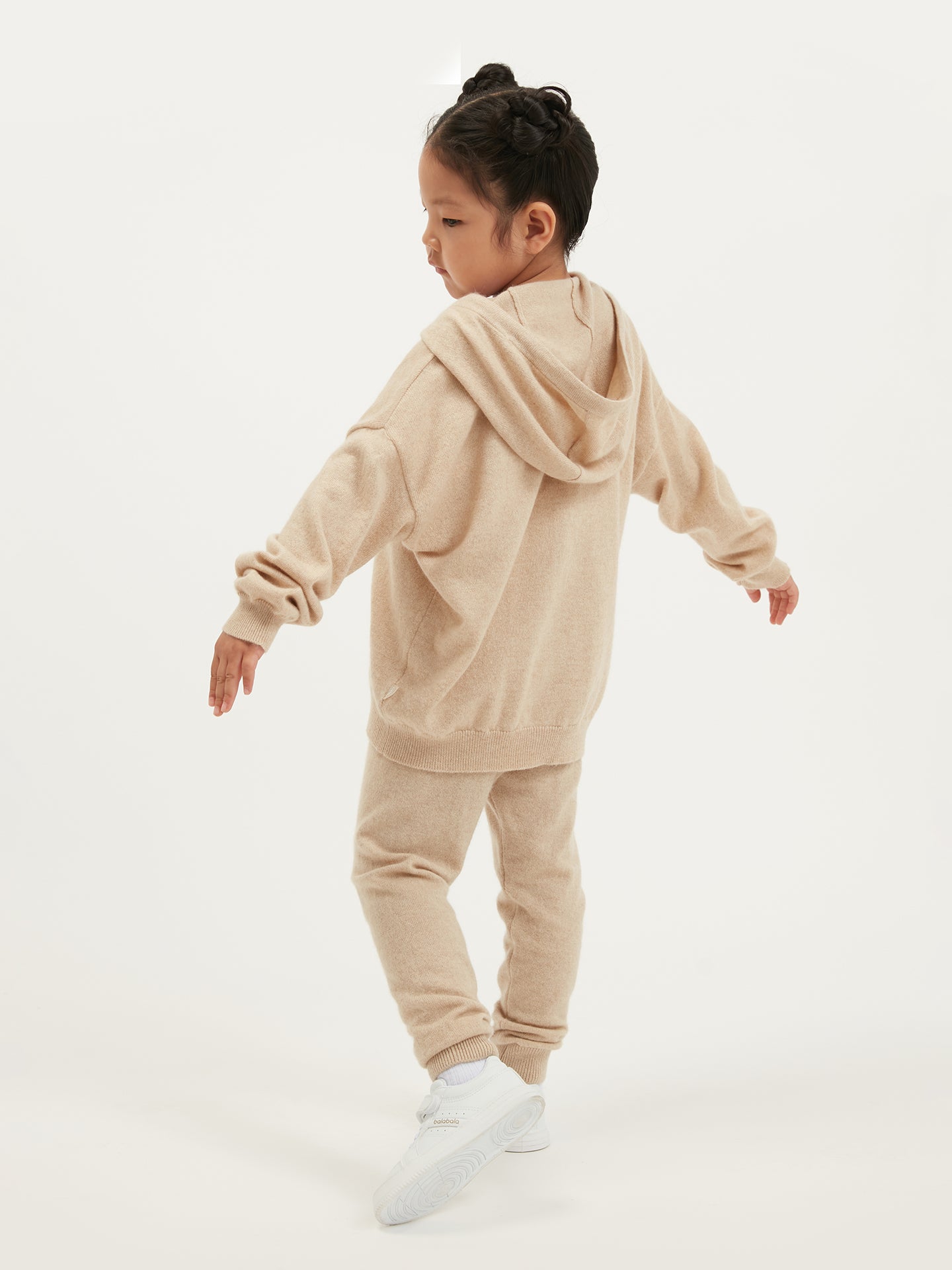 Organic Colour Cashmere Knit Baby Pants Beige - Gobi Cashmere
