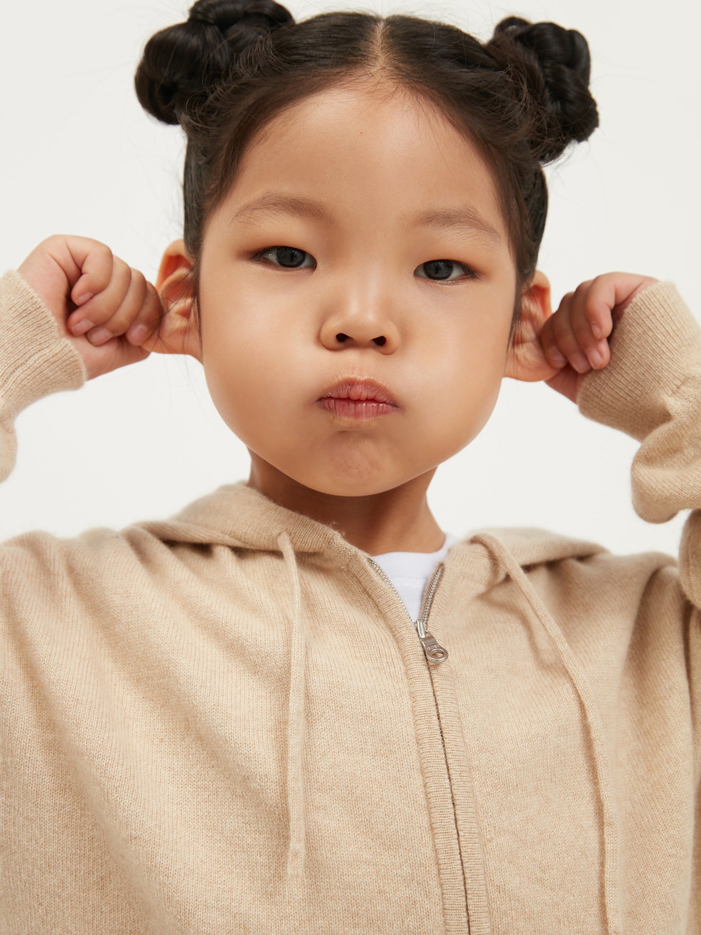 Organic Colour Cashmere Knit Baby Pants Beige - Gobi Cashmere