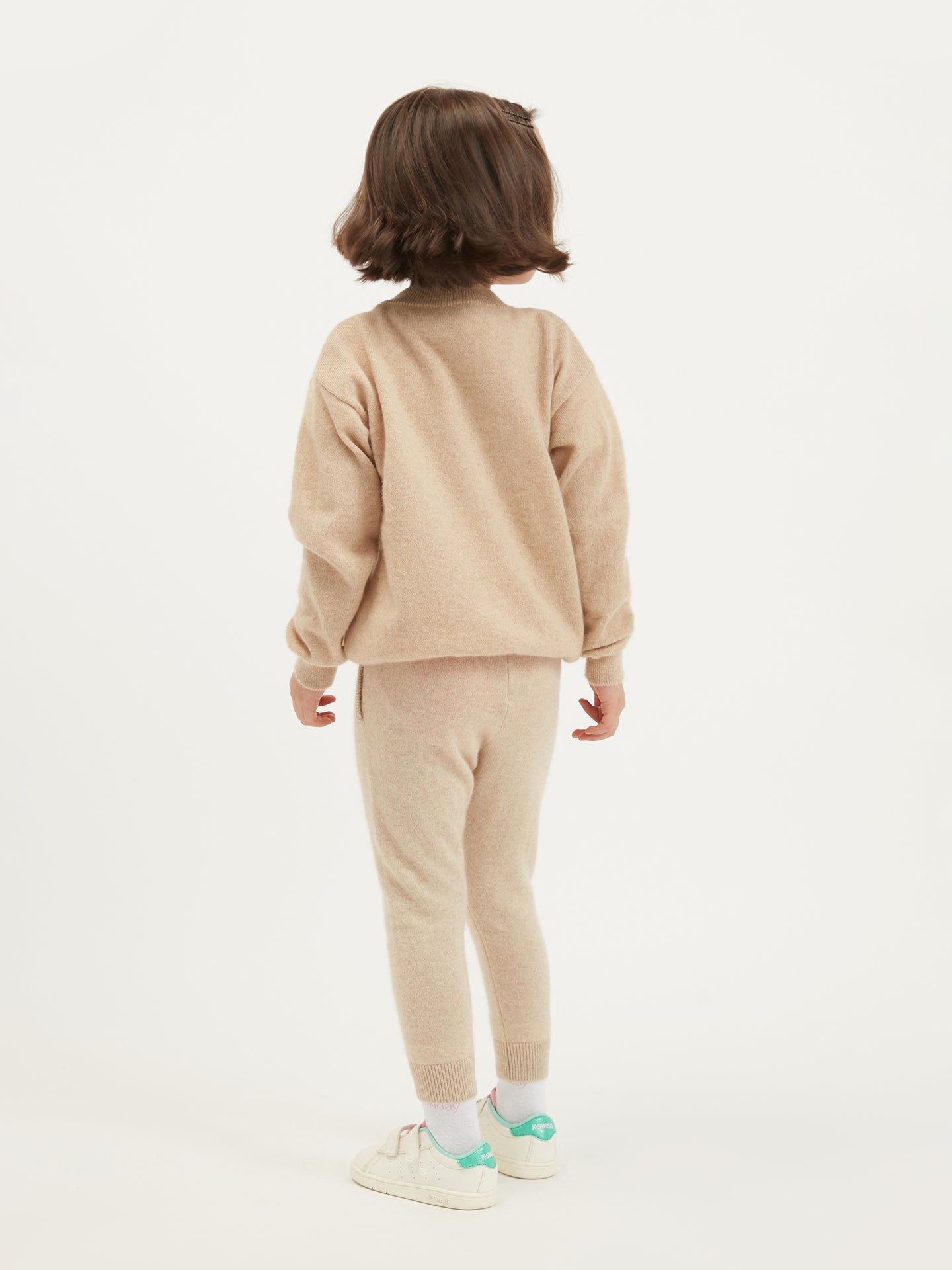 Cardigan col en V en cachemire Taupe - Gobi Cashmere