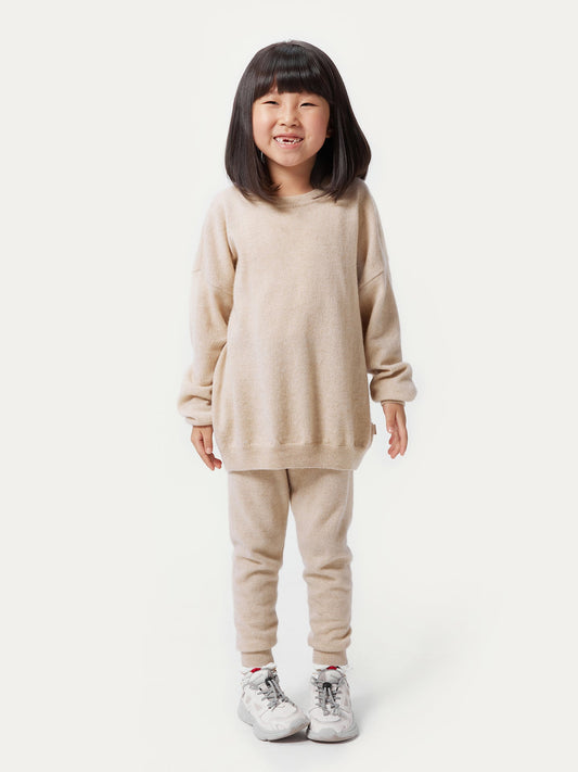 Pantalon Cachemire pour enfants Taupe - Gobi Cashmere