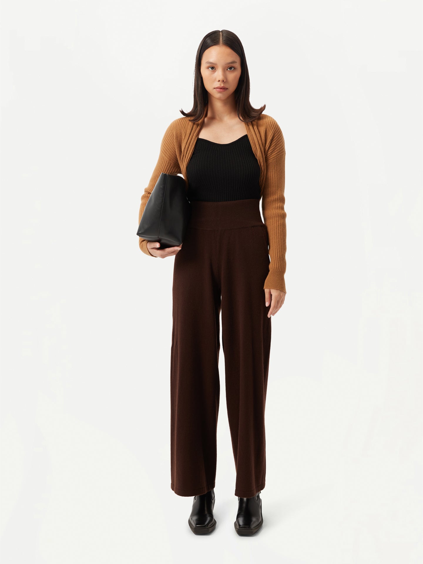 GOBI Pantalon à jambes larges en cachemire - Collection Country-Chic Blanc - Gobi Cashmere Taupe - Gobi Cashmere Marron - Gobi Cashmere