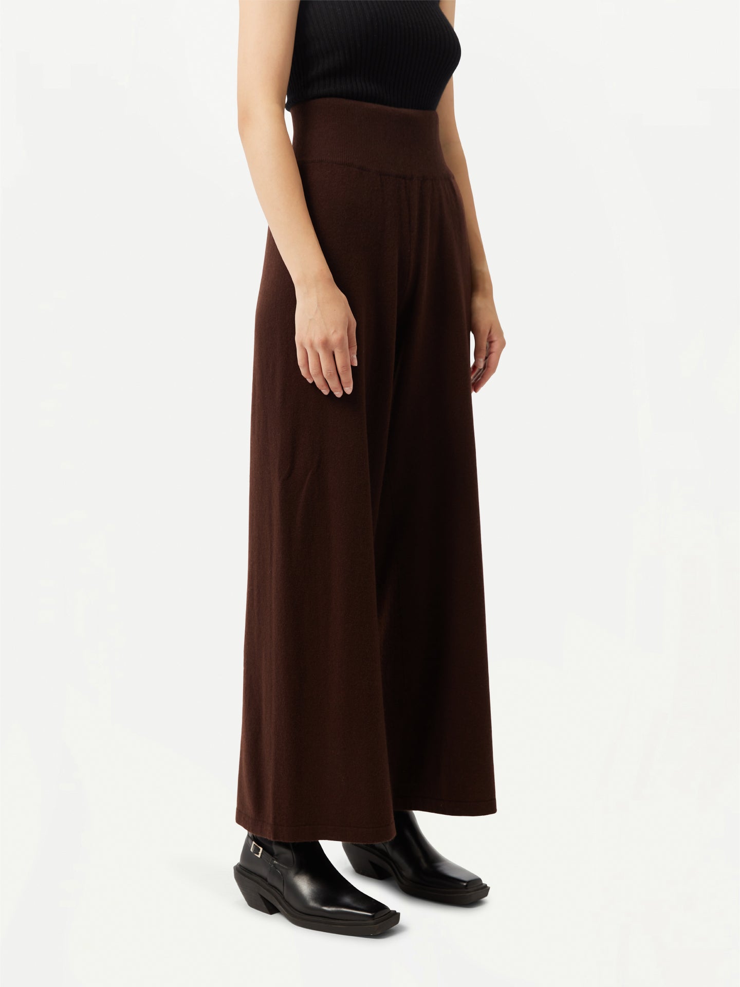 GOBI Pantalon à jambes larges en cachemire - Collection Country-Chic Blanc - Gobi Cashmere Taupe - Gobi Cashmere Marron - Gobi Cashmere