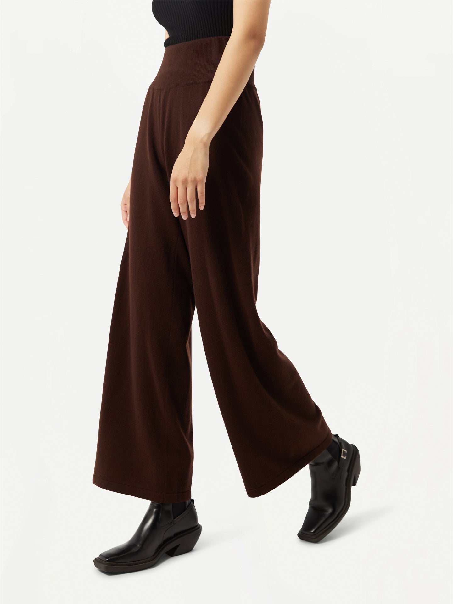 GOBI Pantalon à jambes larges en cachemire - Collection Country-Chic Blanc - Gobi Cashmere Taupe - Gobi Cashmere Marron - Gobi Cashmere