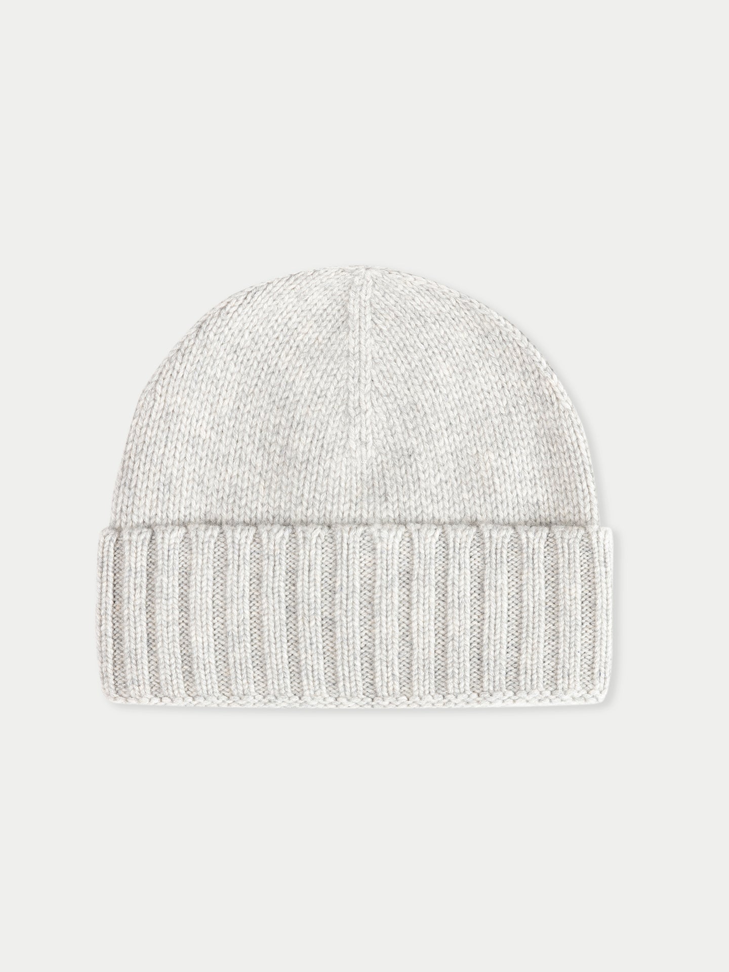 Bonnet en tricot côtelé en cachemire pour femme Gris - Gobi Cashmere