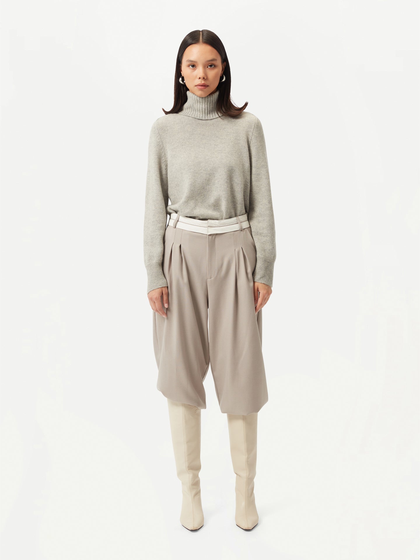 GOBI Col roulé en cachemire - Collection Country-Chic Gris - Gobi Cashmere