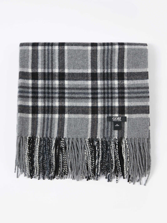 Écharpe tissée en Cachemire pour femmes Gris - Gobi Cashmere