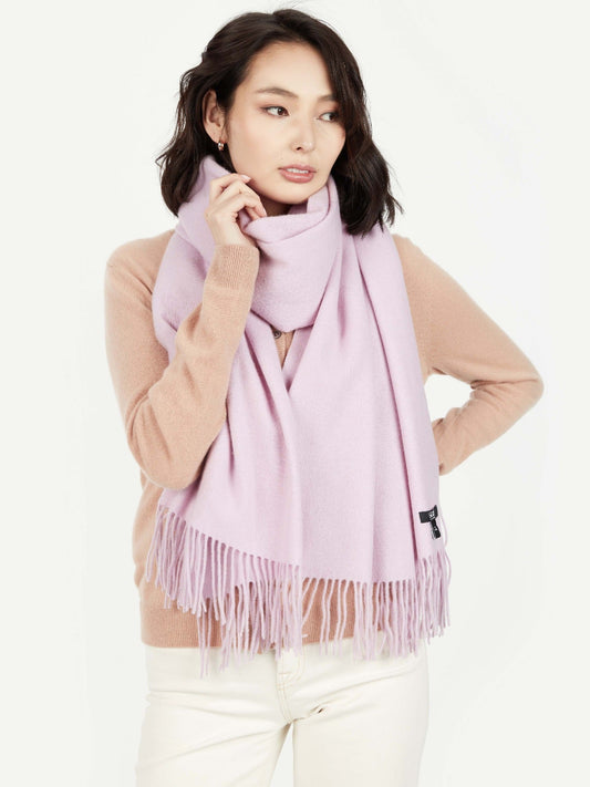 Écharpe tissée en Cachemire pour femmes Blanc - Gobi Cashmere