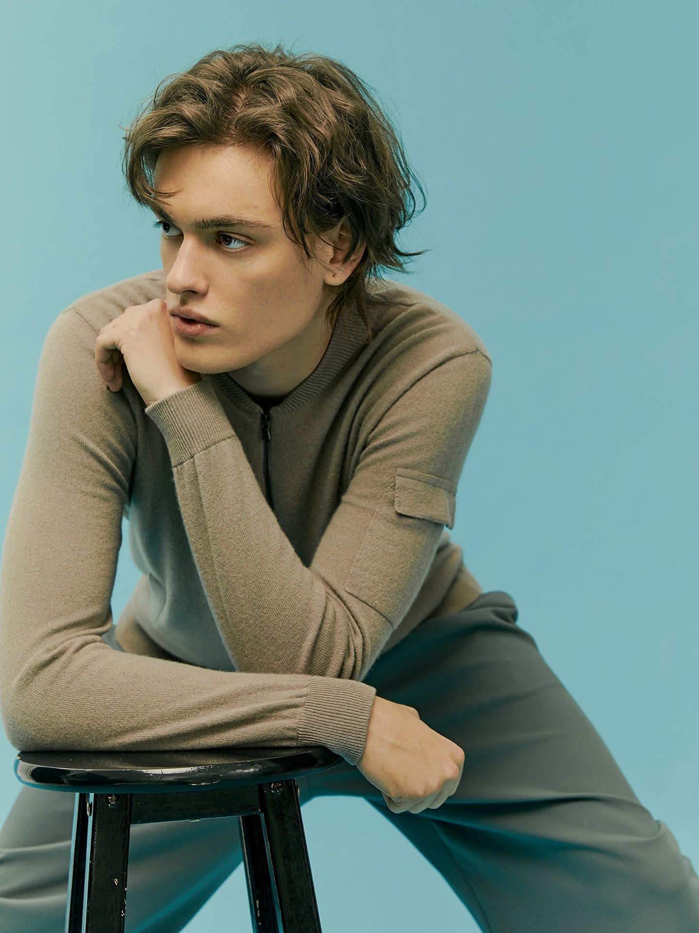 Bomber jacket en cachemire authentique | GOBI Cashmere