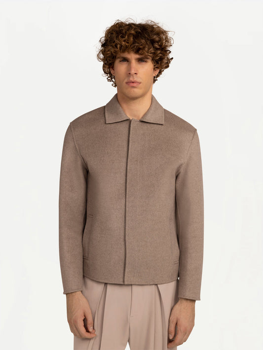 GOBI Veste en cachemire Designer italien Giorgio Spina Taupe - Gobi Cashmere