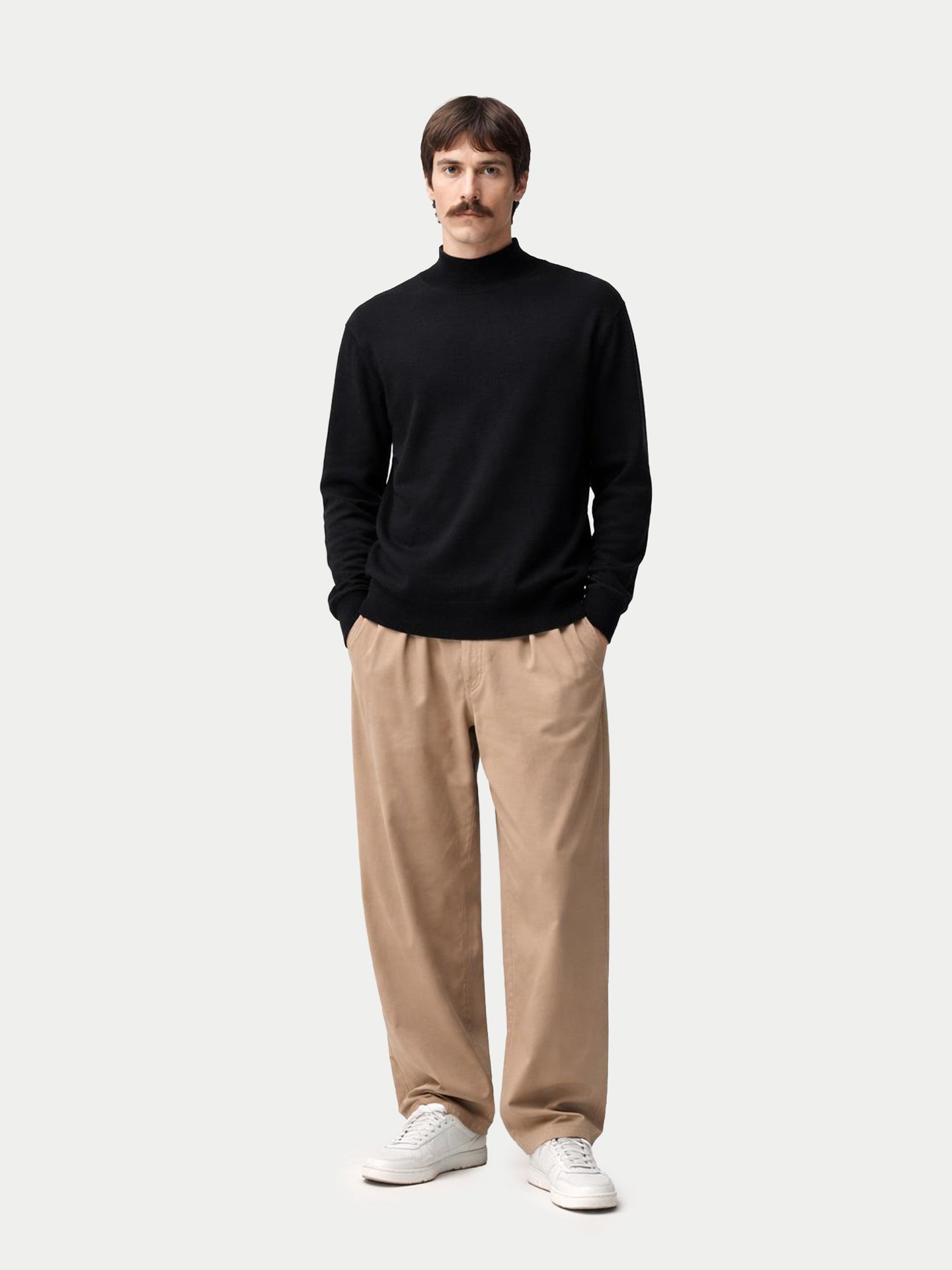 Pull col haut en cachemire Timeless pour hommes