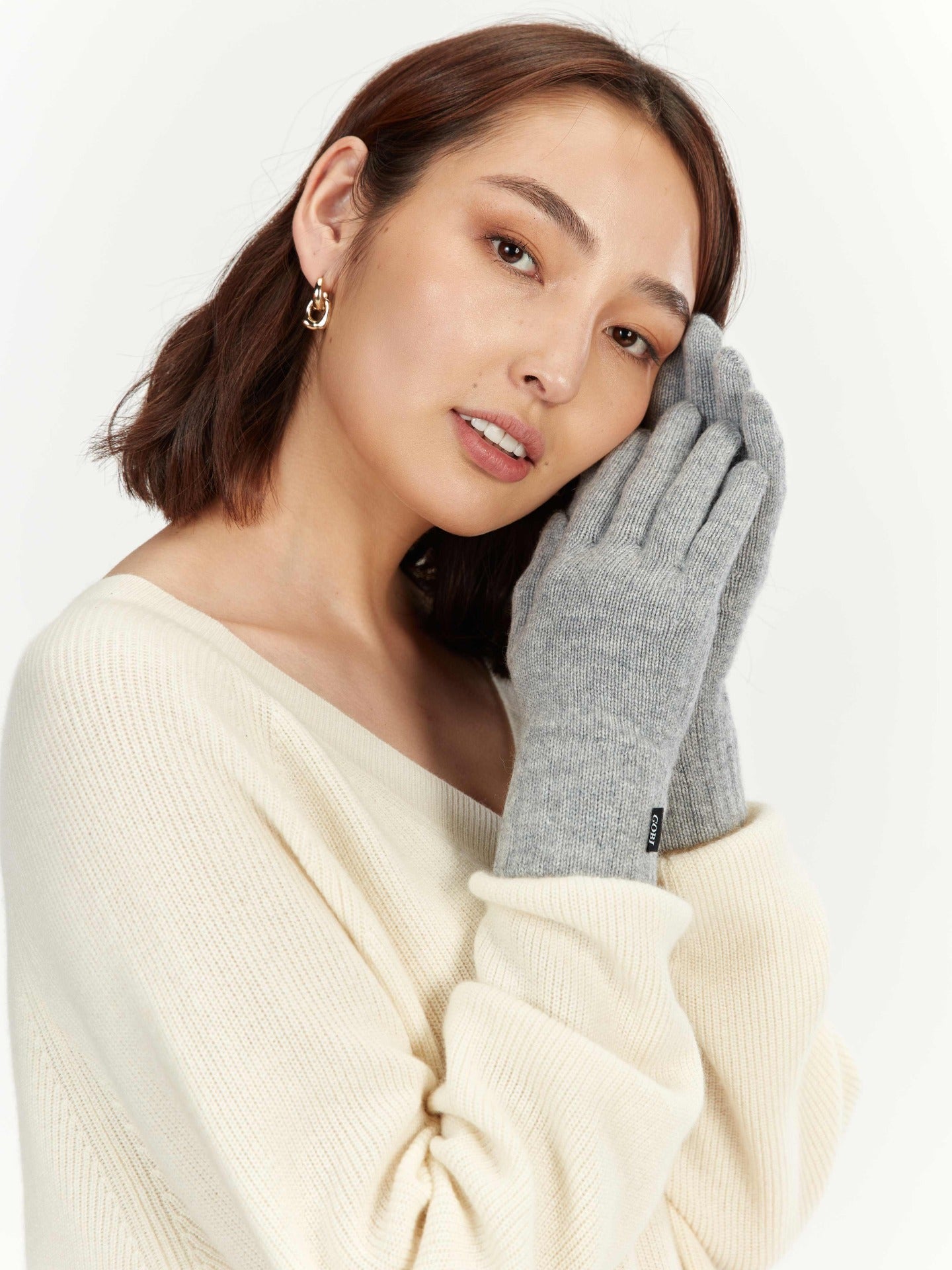 Gants en Cachemire pour femmes Gris - Gobi Cashmere