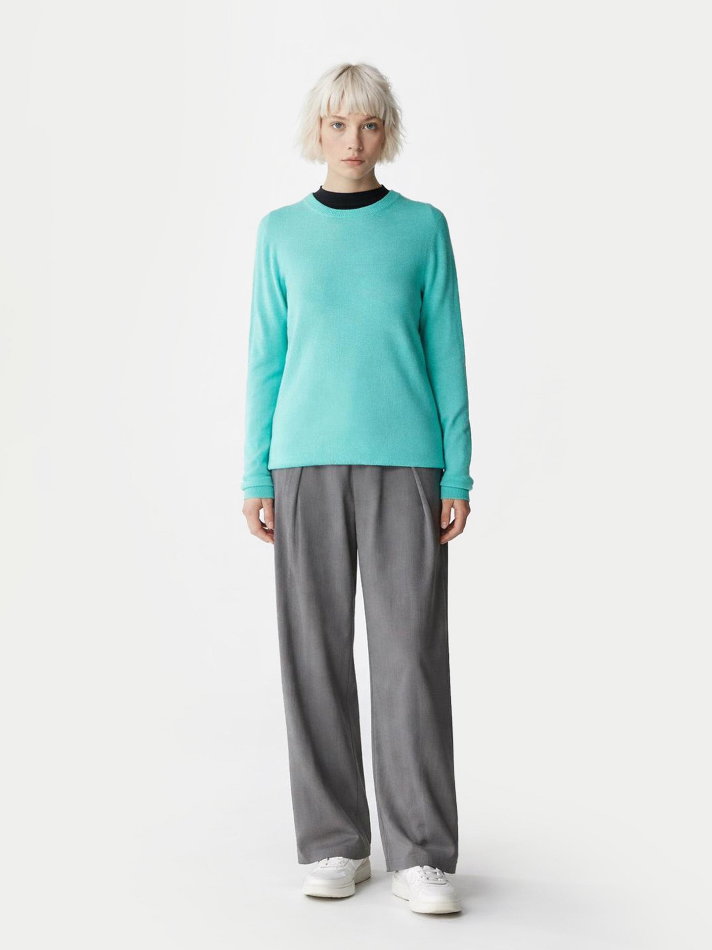 Pull col rond en cachemire Essential pour femmes