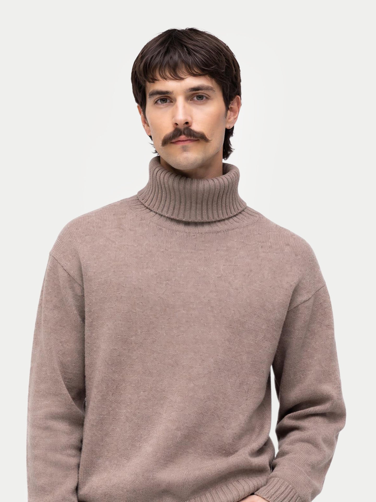 Col roulé en cachemire pour hommes