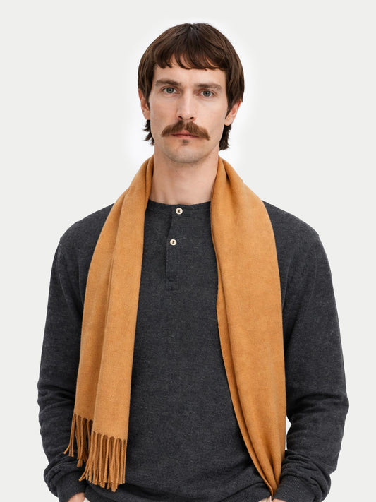 Écharpe avec franges en cachemire pour unisex