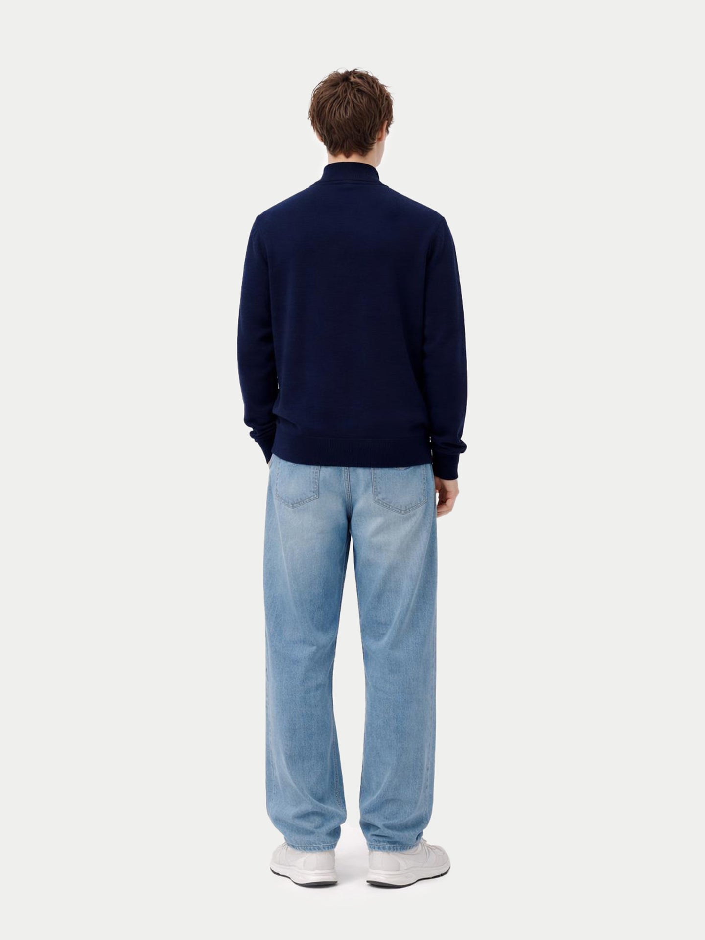 Cardigan zippé en cachemire Essential pour hommes