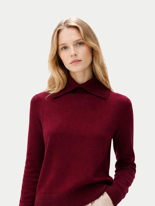 Pull en Cachemire à Col Roulé Replié