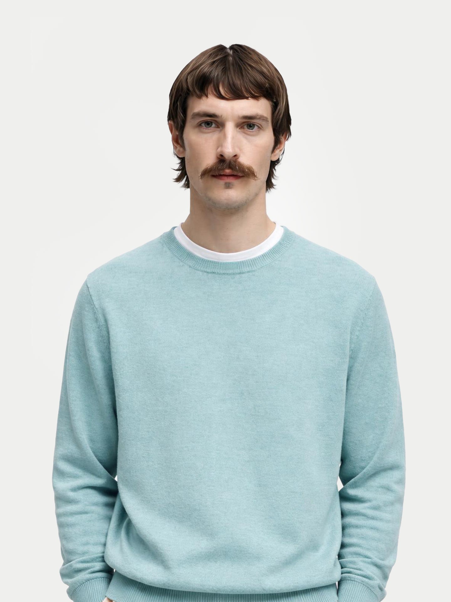 Pull col rond en cachemire Essential pour hommes