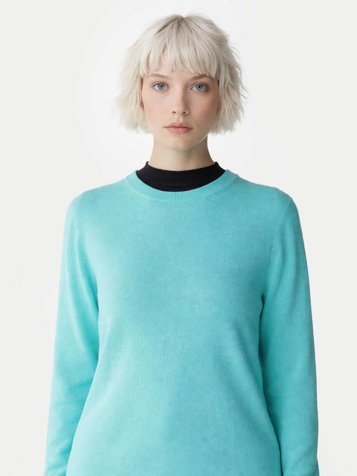 Pull col rond en cachemire Essential pour femmes