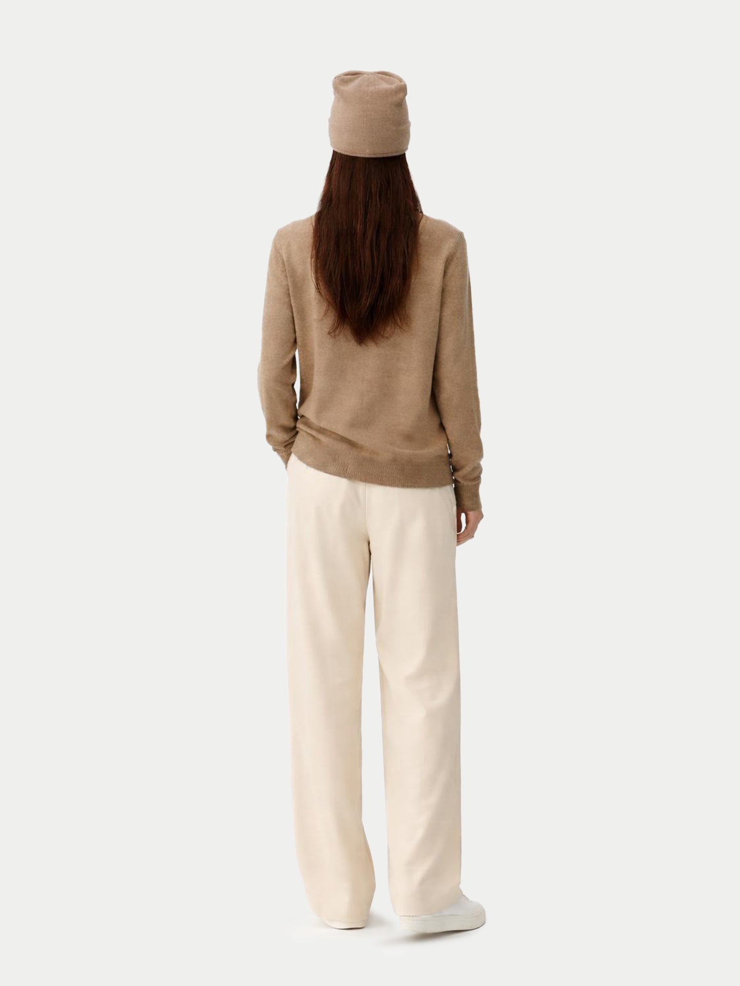 Ensemble pull et bonnet en cachemire Couleur Organique