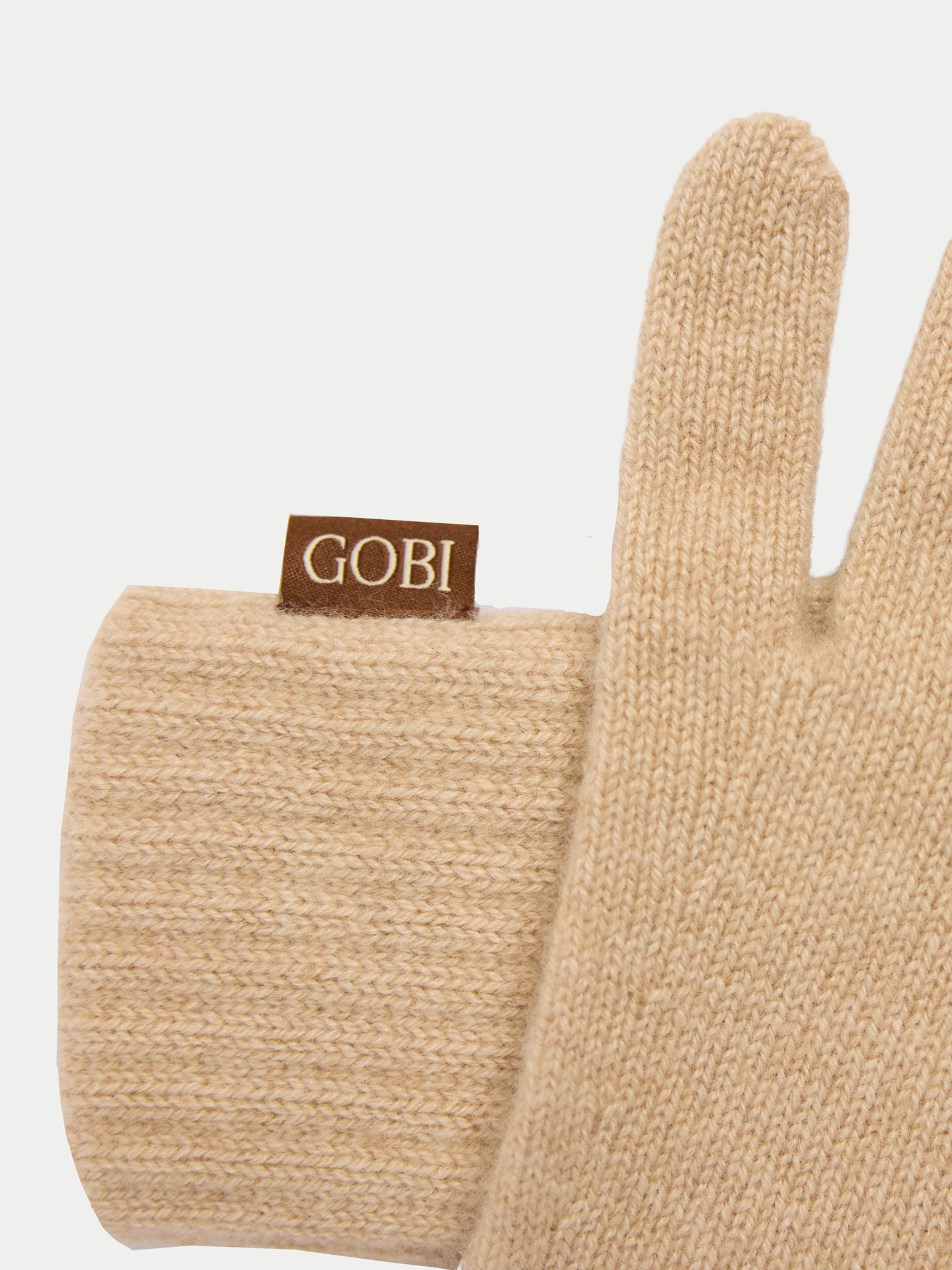 Gants Classiques en Cachemire pour l’Hiver couleur beige | GOBI Cashmere