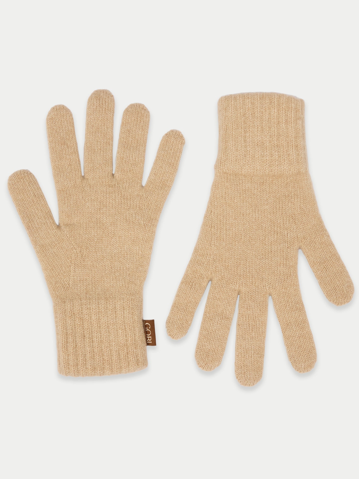 Gants Classiques en Cachemire pour l’Hiver couleur beige | GOBI Cashmere