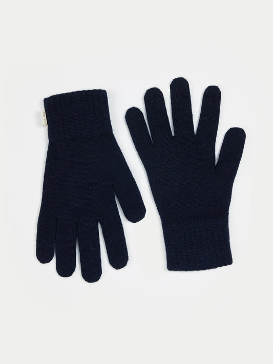 Gants Classiques en Cachemire pour l’Hiver couleur marine | GOBI Cashmere