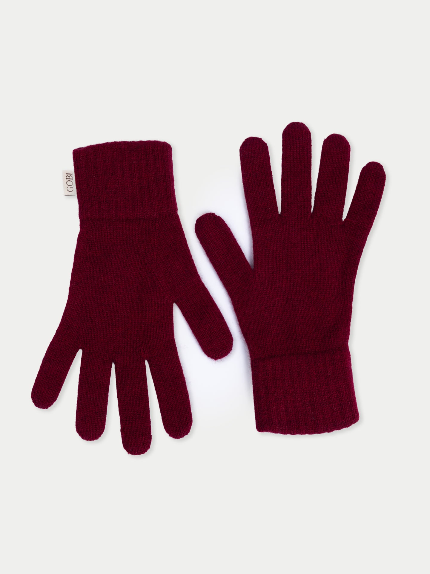 Gants Classiques en Cachemire pour l’Hiver couleur rouge | GOBI Cashmere