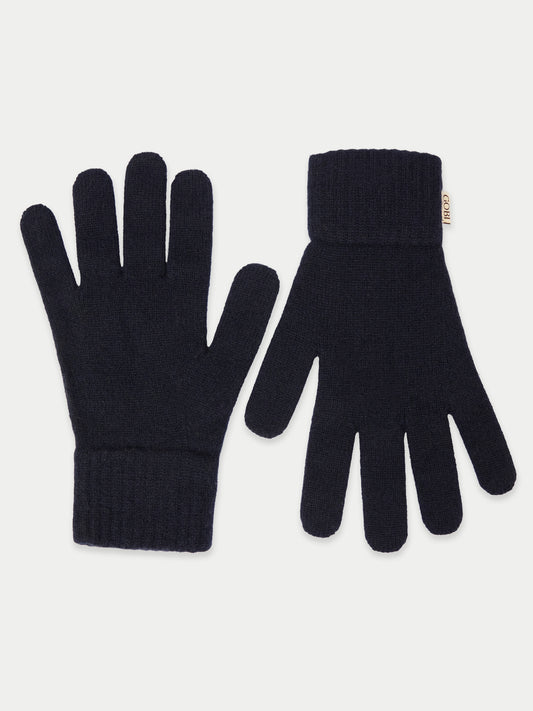 Gants Classiques en Cachemire pour l’Hiver couleur noir | GOBI Cashmere