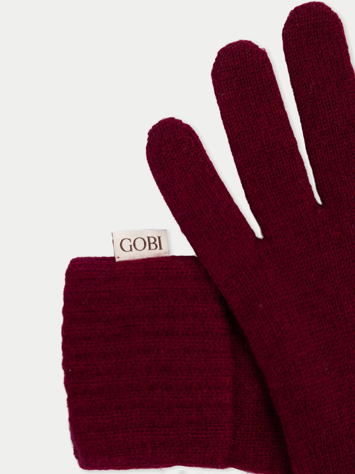 Gants Classiques en Cachemire pour l’Hiver couleur rouge | GOBI Cashmere