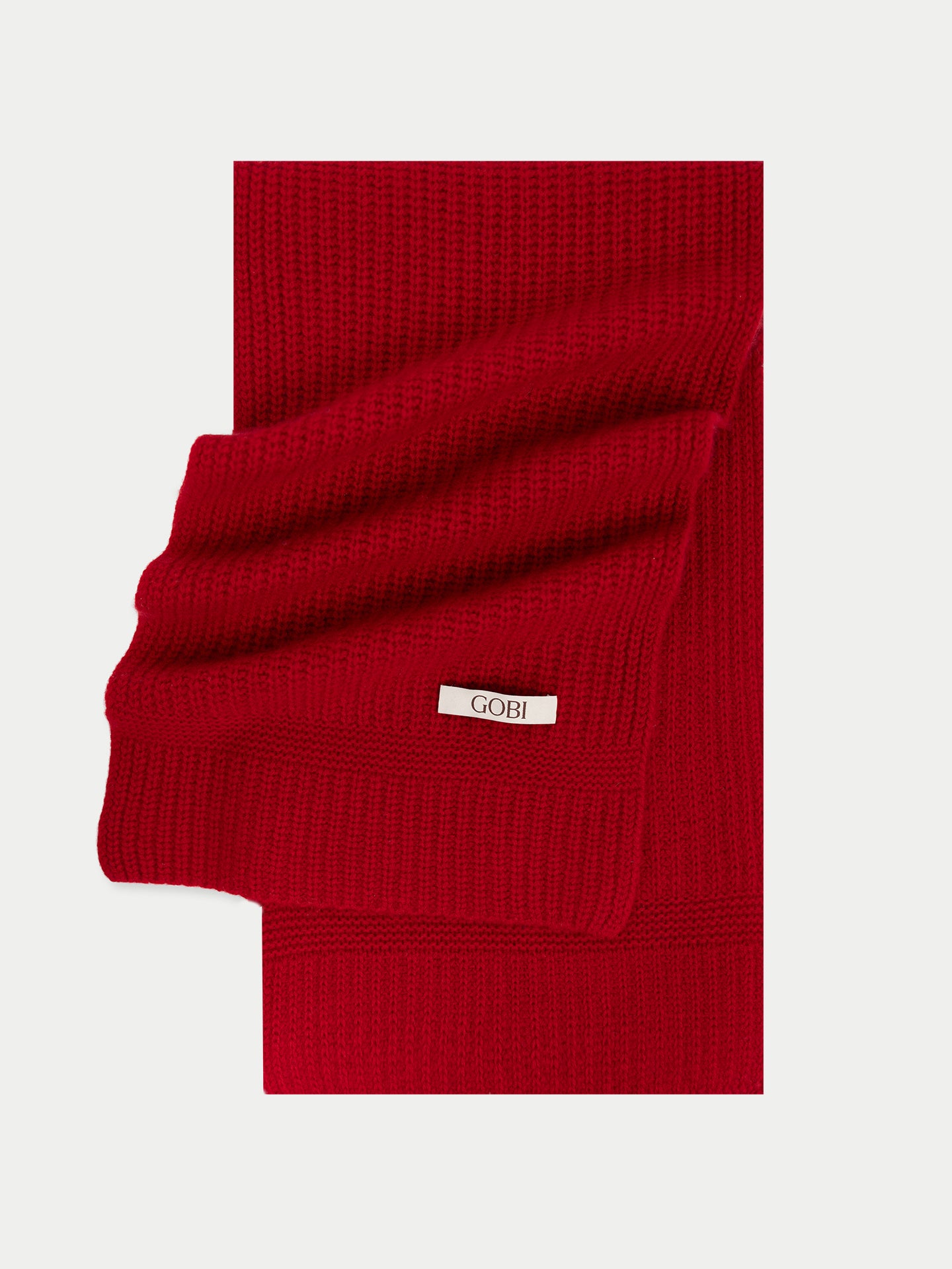 Écharpe en Cachemire – 100 % Cachemire Mongol couleur rouge | GOBI Cashmere