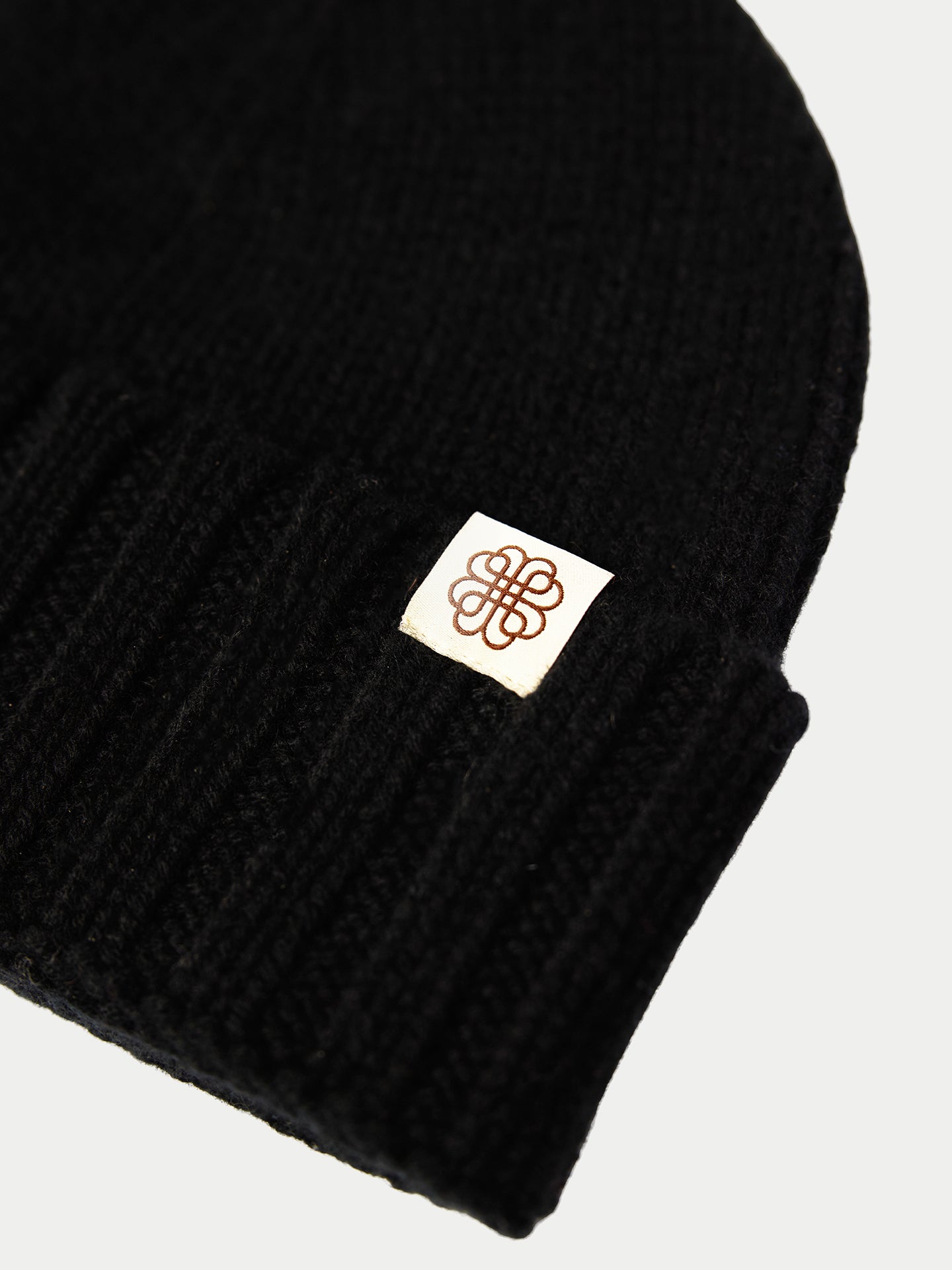 Bonnet en cachemire unisexe couleur noir | GOBI Cashmere